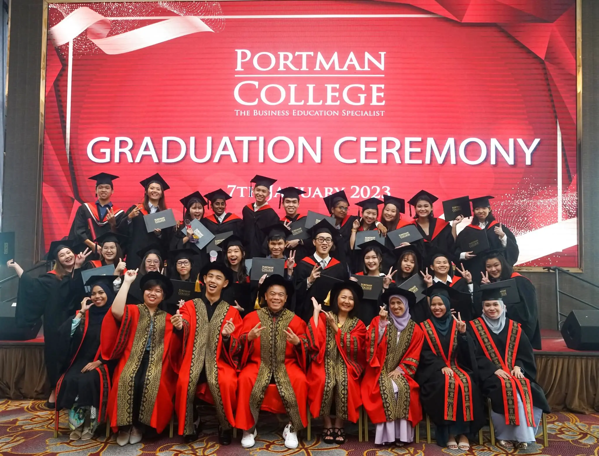 PORTMAN College graduation ceremony