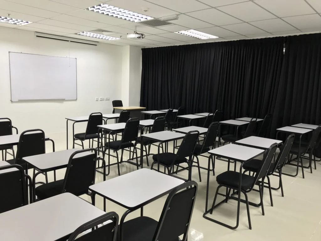 Classroom in the PORTMAN College facilities archive