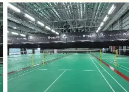 Indoor badminton courts