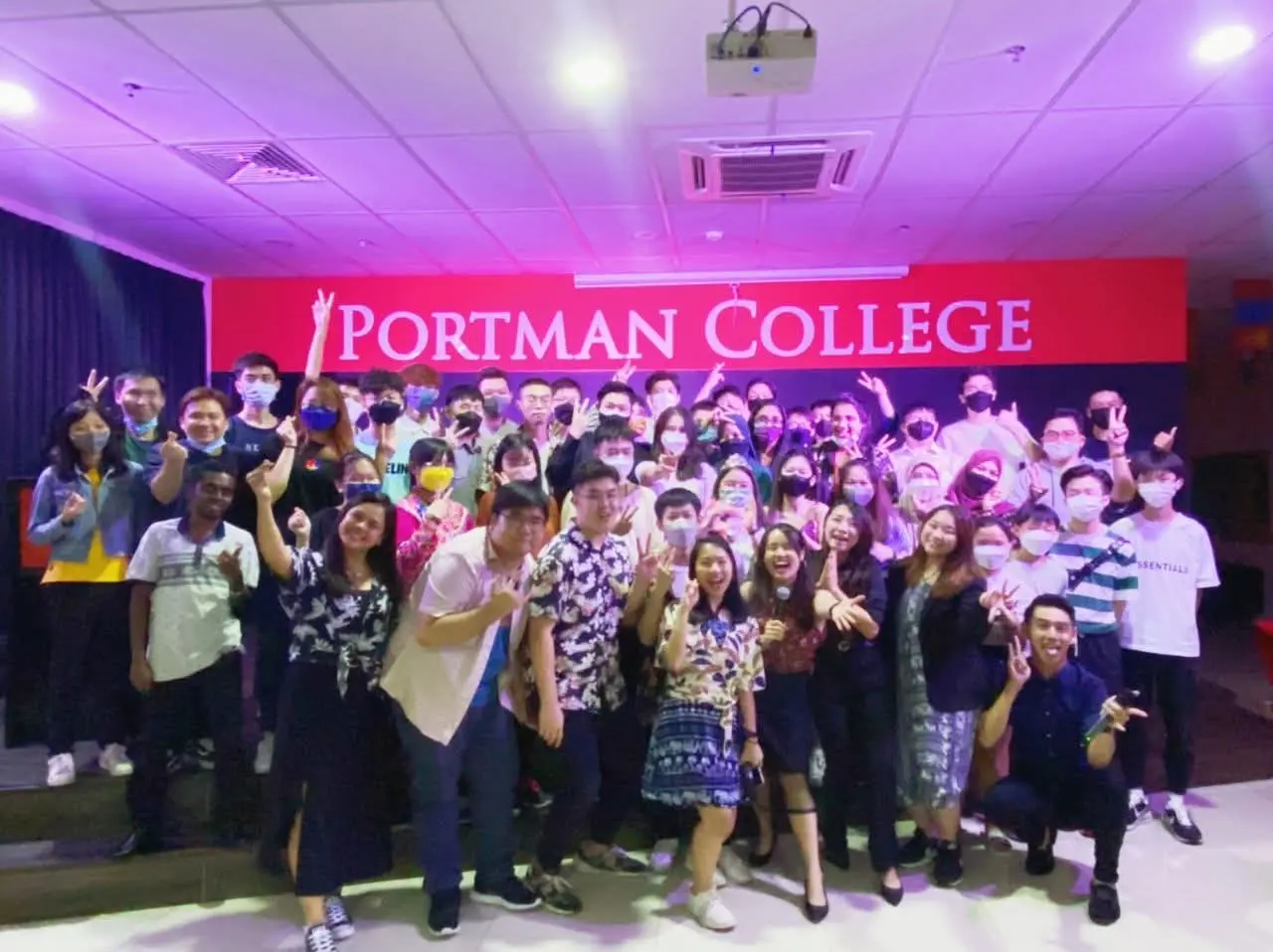 PORTMAN College community celebrating together