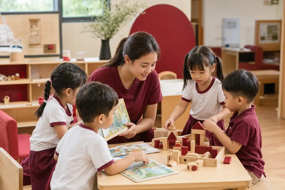 Children learning together at Little PORTMAN