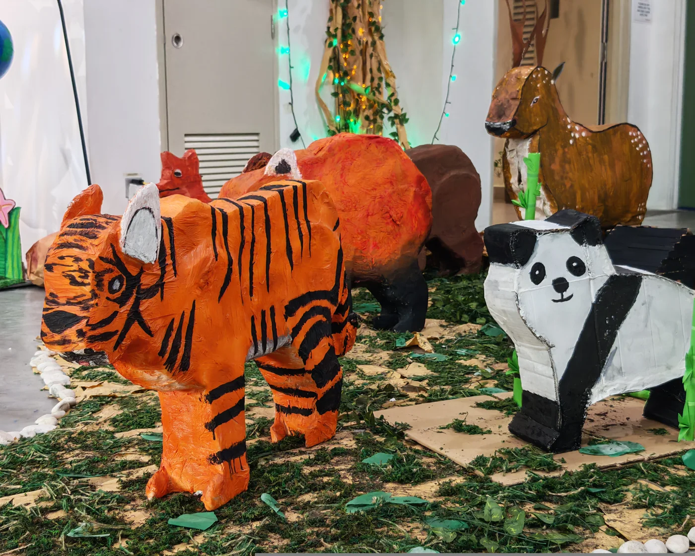 Student project displays at PIS Akasa