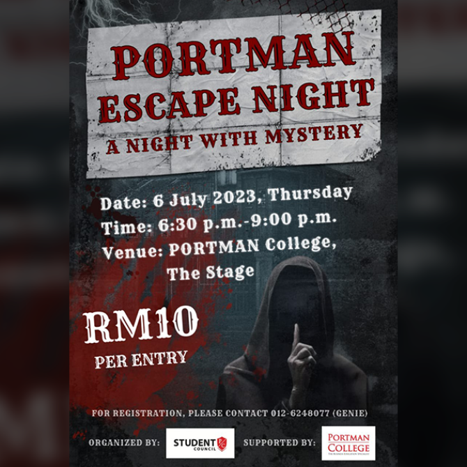 PORTMAN escape night - July 6